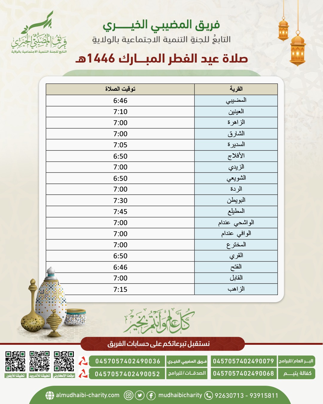  صلاة عيد الفطر 1446هـ 